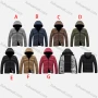 Wholesale Men's Casual Plain Hooded Zipper Pockets Thermal Lined Puffer Jacket 2389A# preview