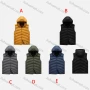Wholesale Men's Casual Hooded Zipper Pockets Thermal Lined Puffer Vest Jacket 2391# preview