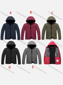 Wholesale Men's Casual Hooded Zipper Pockets Thermal Lined Puffer Jacket 3278#, LIUHUA CLOTHING WHOLESALE