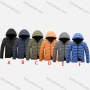 Wholesale Men's Plus Size Casual Hooded Zipper Pockets Thermal Lined Puffer Jacket 3377B# preview