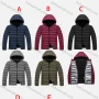 Wholesale Men's Casual Hooded Zipper Pockets Thermal Lined Puffer Jacket 3691# preview