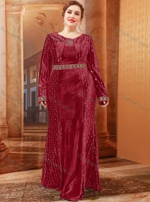 Wholesale Women's Elegant Gold Thread Embroidery Trim Sequins Mermaid Hem Evening Dress, LIUHUA CLOTHING WHOLESALE