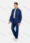 Wholesale Men's Casual Plain Long Sleeve Button Down Denim Jackets - Liuhuamall