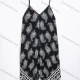 Wholesale Women's Elegant V-Neck Paisley Print Spaghetti Strap Maxi Dress Black Clothing Wholesale Market Liuhua