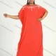 Wholesale Women's African Plus Size Vintage Round Neck Robe Batwing Sleeve Floral Embroidery Plain Kaftan Dress 3# Clothing Wholesale Market Liuhua
