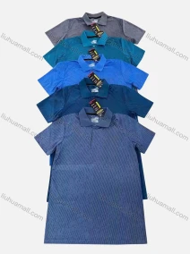 Wholesale Men's Casual Striped Short Sleeve Polo Shirt P49#, LIUHUA CLOTHING WHOLESALE