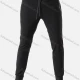 Wholesale Men's Athletic Workout Plain Drawstring Zipper Pockets Ankle Length Joggers 7085# Black Clothing Wholesale Market Liuhua