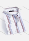 Wholesale Men's Casual Striped Buttons Down Long Sleeve Shirt - Liuhuamall