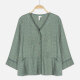 Women's Plain Long Sleeve Button Down Cardigan Green Clothing Wholesale Market -LIUHUA