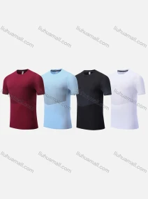 Wholesale Men's Athletic Workout Striped Short Sleeve Round Neck Tee MT02207#, LIUHUA CLOTHING WHOLESALE