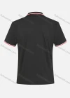 Wholesale Men's Casual Short Sleeve Quarter Zipper Embroidery Logo Polo Shirts - Liuhuamall