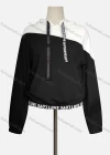 Wholesale Women's Casual Hooded Long Sleeve Colorblock Letter Hoodies - Liuhuamall