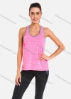 Wholesale Women's Scoop Neck Contrast Trim Space Dye Workout Running Tank Top - Liuhuamall