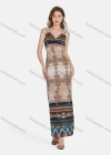 Wholesale Women's Casual Folk Art High Waist Embroidered Maxi Tank Dress - Liuhuamall