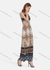 Wholesale Women's Casual Folk Art High Waist Embroidered Maxi Tank Dress - Liuhuamall
