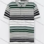 Wholesale Men's Casual Short Sleeve Multi-color Striped Daily Polo Shirt preview