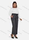 Wholesale Women's Bateau Neck Long Sleeve Allover Print Blouse - Liuhuamall