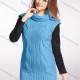 Wholesale Women's Plain Cowl Neck Sleeveless Plain Sweater 553# Guangzhou Clothing Wholesale Market & Suppliers -LIUHUAMALL