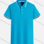Wholesale Men's Casual Short Sleeve Slim Fit Striped Trim Polo Shirt 8519# preview