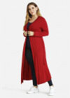 Wholesale Women's Viscose Long Sleeve Plain Open Front Cardigan - Liuhuamall