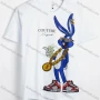 Wholesale Men's Letter Rabbit Print Round Neck Short Sleeve Casual T-Shirt 28# preview