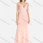 Wholesale Women's Elegant Plain Deep V Neck Sleeveless Rhinestone Zip Back Mermaid Evening Dress preview