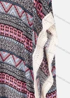 Wholesale Women's African Batwing Sleeve Vintage Tribal Folkloric Print Tassel Decor Kaftan Dress - Liuhuamall