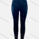 Wholesale Women's Casual High Waist Rhinestone Bowknot Rhinestone Applique Split Hem Leggings Dark Cerulean Clothing Wholesale Market Liuhua