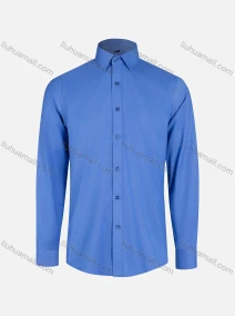 Wholesale Men's Business Plain Collared Button Down Long Sleeve Formal Shirts, LIUHUA CLOTHING WHOLESALE