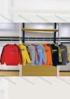 Wholesale Boys Round Neck Multicolor Stripes Sleeves Print Sweatshirt - Liuhuamall