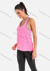 Wholesale Women's Scoop Neck Contrast Trim Space Dye Workout Running Tank Top - Liuhuamall
