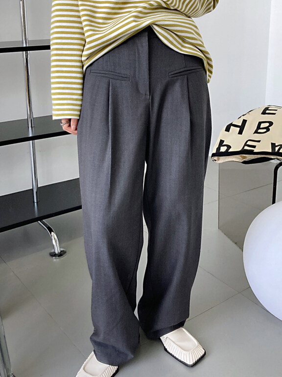 Women's Business Plain Suit Pants, Clothing Wholesale Market -LIUHUA, Pants