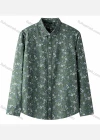 Wholesale Men's Collared Floral Print Long Sleeve Button Down Casual Shirt - Liuhuamall