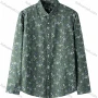 Wholesale Men's Collared Floral Print Long Sleeve Button Down Casual Shirt preview