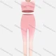 Wholesale Women's Yoga Gradient Breathable Racerback Crop Tank Top & High Waist Ankle Length Legging 2 Piece Set Melon Clothing Wholesale Market Liuhua