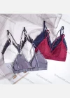 Wholesale Women's Sexy Lace Spaghetti Strap Bralette Bra 1994# - Liuhuamall