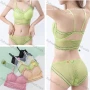 Wholesale Women's Sexy Lace Spaghetti Strap Bralette Bra & Briefs Set 2225/2226# preview