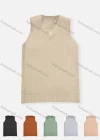 Wholesale Men's Casual Plain V Neck Sweater Vest - Liuhuamall