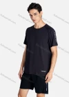 Wholesale Men's Sporty Crew Neck Breathable Letter Print Quick Drying T-shirts - Liuhuamall