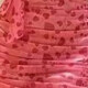 Women's Glamorous V Neck Ruched Floral Split Side Mermaid Dress 6932# Pink Clothing Wholesale Market -LIUHUA