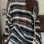 Wholesale Women's Casual Crew Neck Long Sleeve Striped T-shirt M923# preview