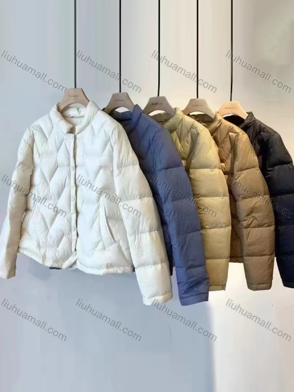Wholesale Women's Casual Long Sleeve Thermal Lined Plain Puffer Jacket