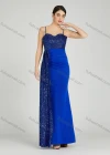 Wholesale Women's Elegant Sleeveless Spaghetti Strap Sequin Mermaid Evening Dress 5051# - Liuhuamall