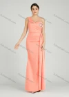 Wholesale Women's Elegant One Shoulder Sequin Applique Mermaid Evening Dress 5023# - Liuhuamall