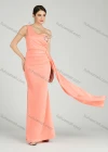 Wholesale Women's Elegant One Shoulder Sequin Applique Mermaid Evening Dress 5023# - Liuhuamall