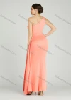 Wholesale Women's Elegant One Shoulder Sequin Applique Mermaid Evening Dress 5023# - Liuhuamall