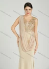 Wholesale Women's Elegant Sleeveless Sequin Mermaid Evening Dress 6071# - Liuhuamall