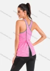 Wholesale Women's Scoop Neck Contrast Trim Space Dye Workout Running Tank Top - Liuhuamall