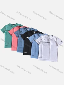 Wholesale Men's Quick Dry Workout Running Slogan Solid Athletic T-Shirt, LIUHUA CLOTHING WHOLESALE