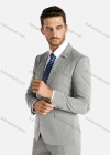 Wholesale Men's Striped Lapel Collar Blazer&Pants Slim Fit Suit Set - Liuhuamall
